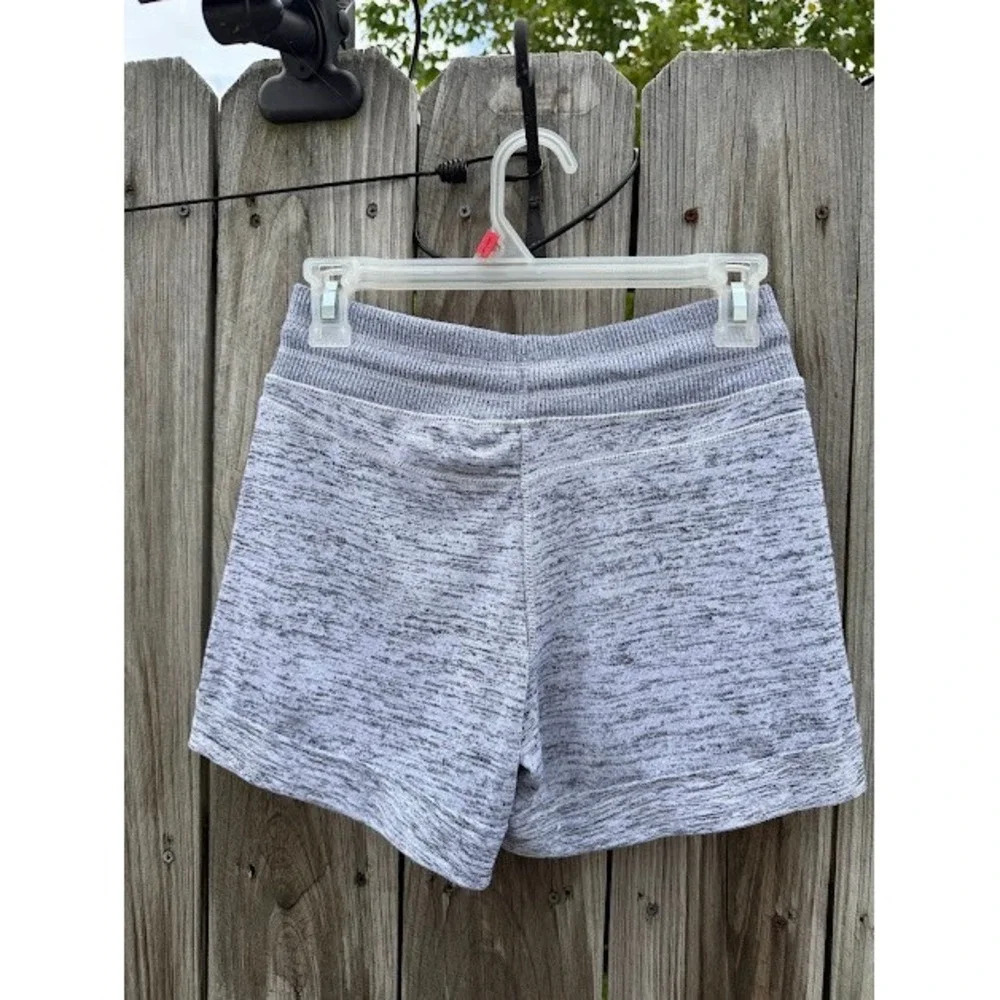 Athleisure Loungewear 90 Degree by Reflex Shorts XS Gray Space Dye Knit